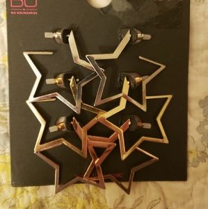 Star Hoop Earrings